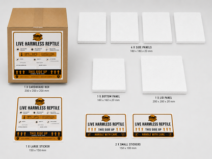 Insulated Live Animal Shipping Box (8 sets)