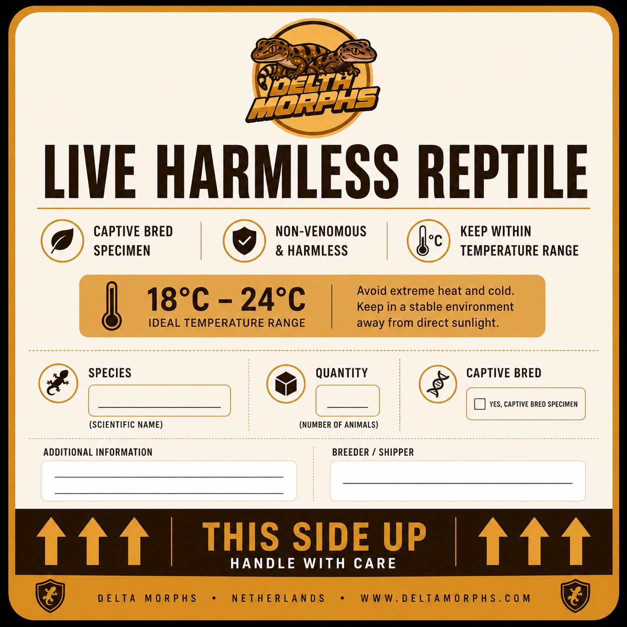 Insulated Live Animal Shipping Box (8 sets)